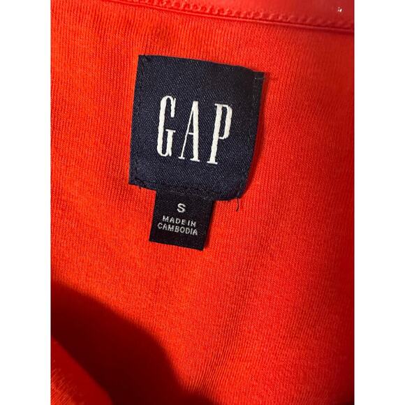 Gap Size Small Modern Strapless Split Hem Midi Dress Cotton Blend Red - Picture 5 of 11